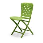 Plastová skládací židle ZAG SPRING zelená